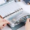 A6 Artificial Leather Button Closure Binder with Cash Envelope Pocket and Replacement Storage Bag, Perfect for Budgeting and Savings in Daily Life