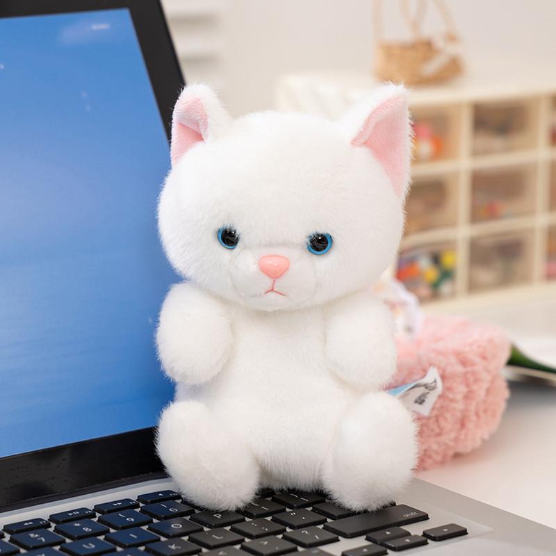 Мягкая плюшевая фигурка кошки с полиэстеровым наполнителем для детей и коллекционеров