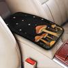 Universal Car Center Console Cushion Pad, Purple Butterfly Soft Waterproof Car Center Console Cover Auto Armrest Seat Box Cover Protector for Most
