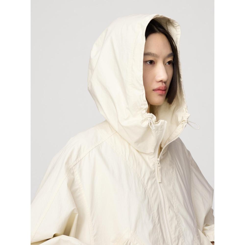 Uniqlo Пальто с капюшоном из хлопка