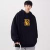 Men's Hooded Sweater Casual Loose Trendy Top Letter Printed All-Matching Coat