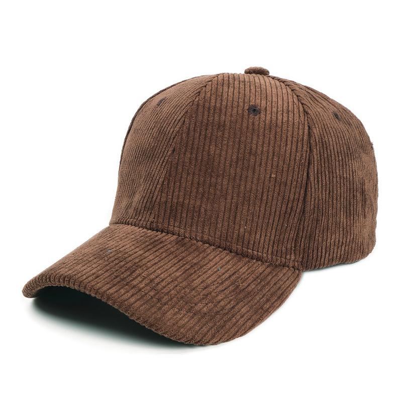 2023 New Solid Color Corduroy Baseball Caps Snapback Caps Casquette Autumn Winter Hat Casual Hip Hop Dad Hats for Men Gorras