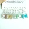 5 Pair Set Small Fresh Colored Resin Pendant Earrings Luminous Turtles Lollipop Ducks Rainbow Cat's Paws Dices Earrings Female