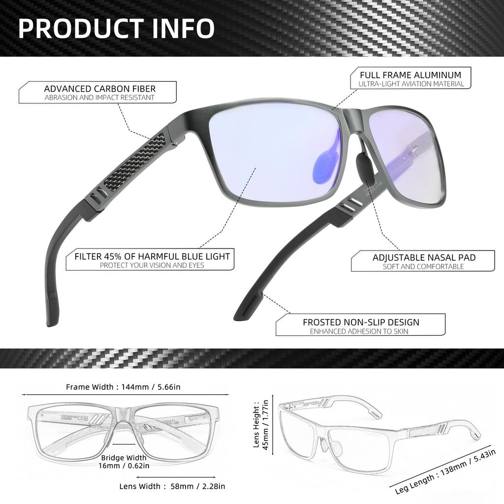 SPEEDHYUN Высокоэффективные очки с фильтром синего света для работы и развлечений