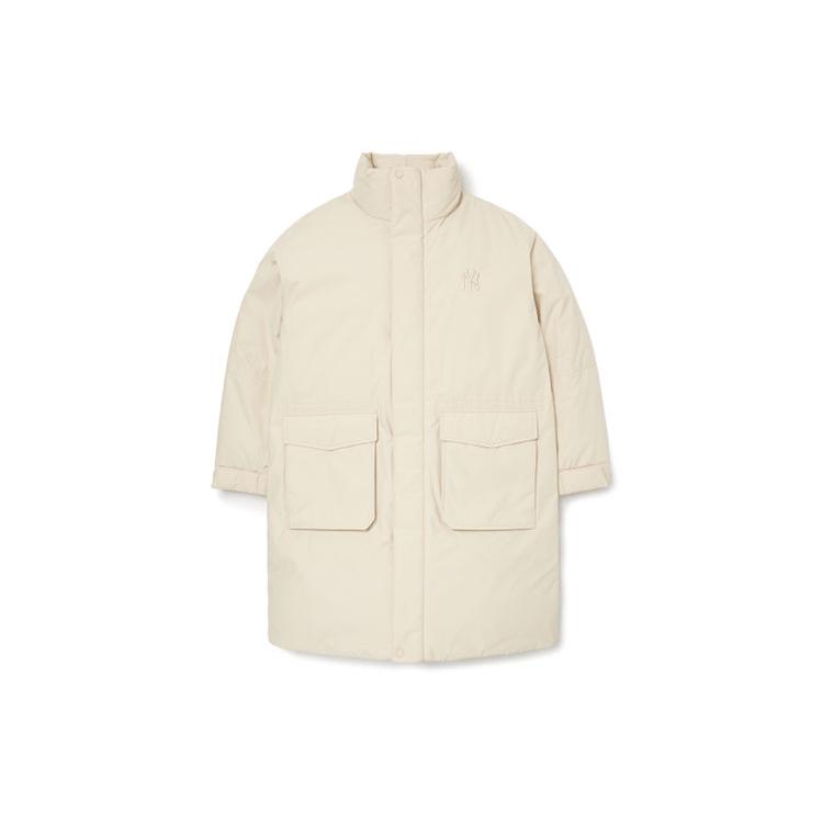 New MLB Base Logo Down Jackets Unisex White 3ADJJ0116-50BGL