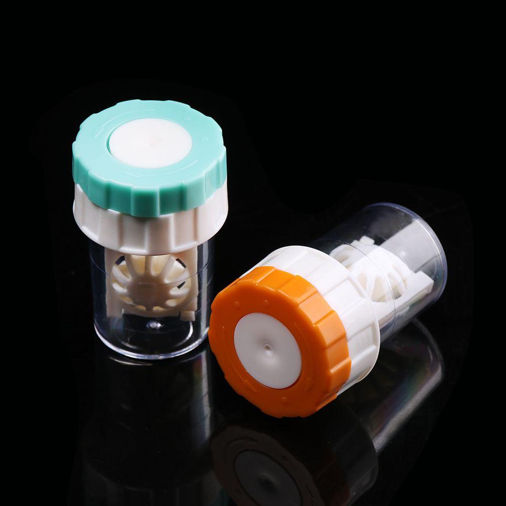 Fashion Mini Portable Contact Lens Case Soaking Box Candy Color Travel Glasses Holder