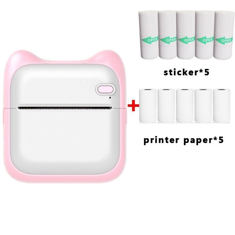 Мини карманный фотопринтер портативная термопечатающая машина 190 точек на дюйм беспроводное соединение BT для