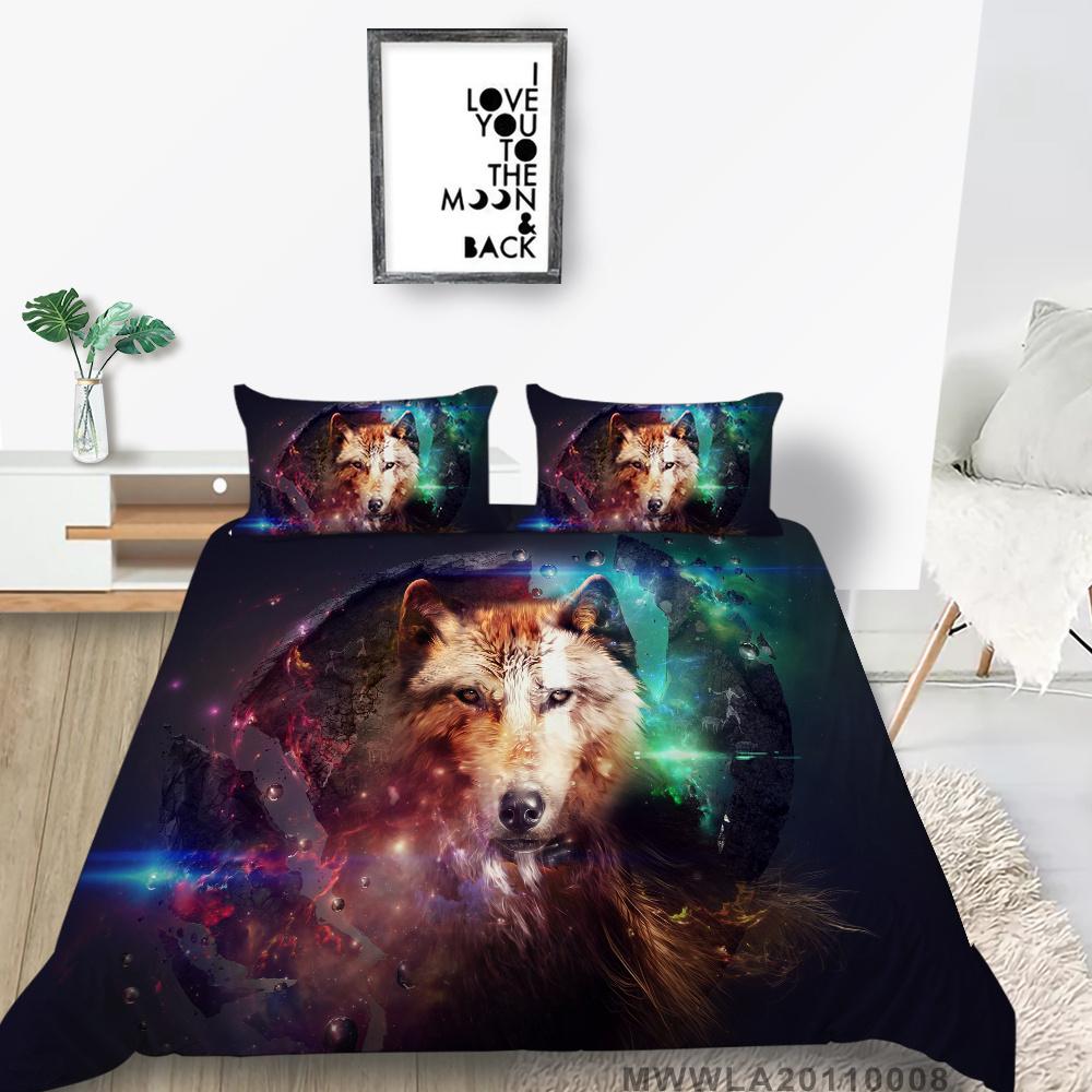 Покрывала для дома, новый модный пододеяльник из микрофибры, крутой волк, подарок для детей, детский пододеяльник