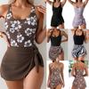 2025 New European and American Fashion Printing Thin One-piece Women's Skirt Swimsuit