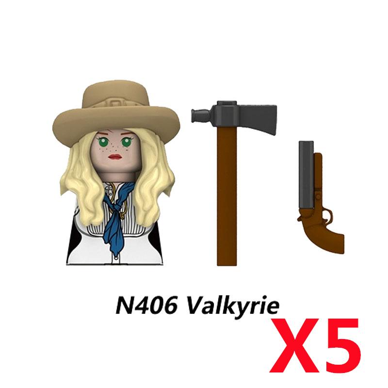 MOC Military Soviet US Soldier Figure Building Block Cavalry Pilot Western Cowboy Detective Weapon Sword Cloak Kid Toy Gift K148