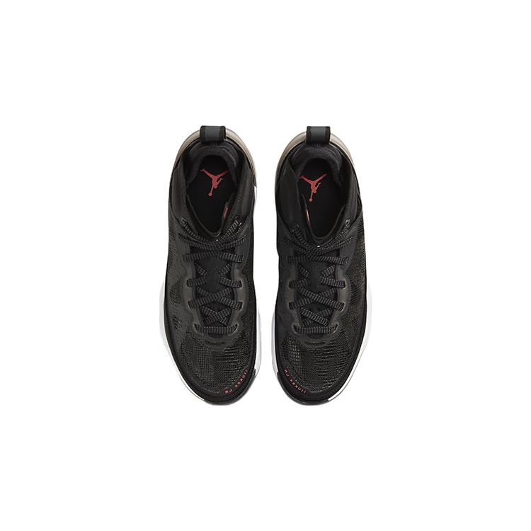 Jordan Детские баскетбольные кроссовки Air Jordan 37, износостойкие, высокие, Черно-белые DD7421-091