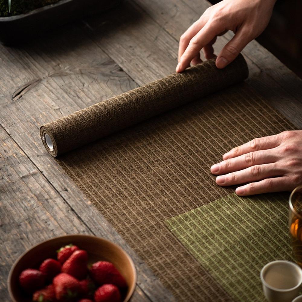 Heat Insulation Japanese Tea Flag Vintage Desktop Protective Mat Tea Cloth Home