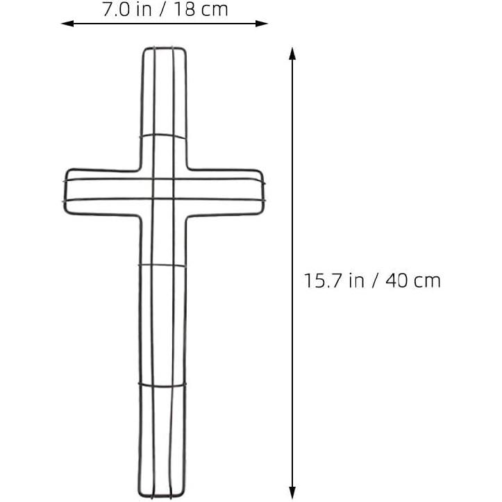 PRETYZOOM Гирлянда Цветок 16 дюймов Проволока Набор из 4Пасхальный Крест Венок Цветочный Венок Настенный Венок Инструмент для Изготовления Венков Свадебный Венок Кольца Каркас для Гирлянды