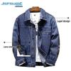 Мужская джинсовая куртка JEANSWEST с камуфляжными вставками