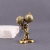 Brass Retro Couple Ornament Creative Handicraft Copper Ornament Small Figurines Miniatures Home Decor