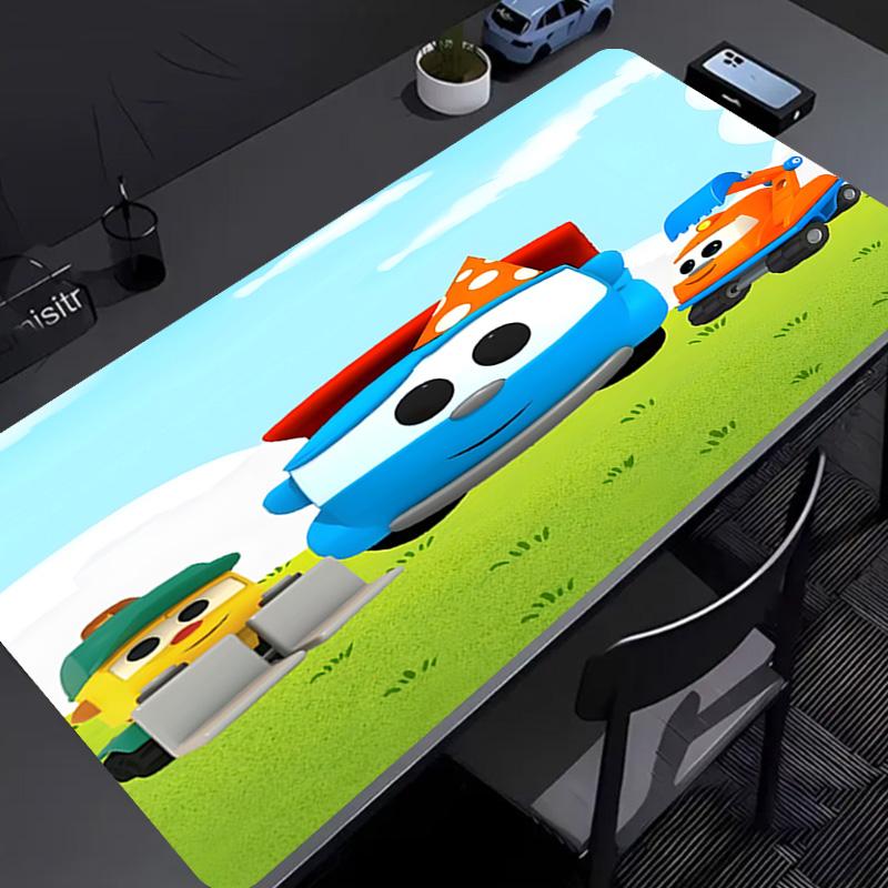 Leo the Truck Mouse Pad - Non-Slip Rubber Base, Smooth Surface for Work,Gaming,Office,And Home Use, Desk Mouse Pad