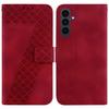 For Samsung Galaxy S25 FE Stand Case 7-Shaped Pattern Imprint Leather Phone Cover with Strap