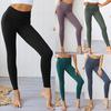 Fashion Womens Solid Sport Leggings Casual Elastic High Waist Fitness Yoga Pants