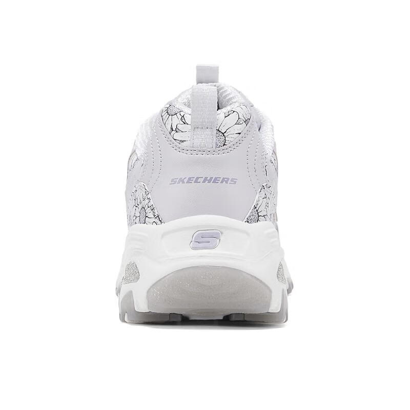 Skechers DLites 1.0 Удобные Прочные Низкие Папины Кроссовки Женские Кроссовки Серый 150538-LGLV