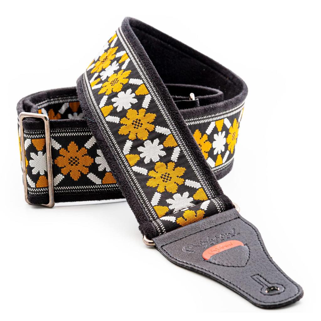 Ремни Гитарные дюймы дюймы 153 Legend Casino Black RightOn! Ремешок, 2.2 (6 см) Широкий, 35.2 - 50.6 (90 - см) Длинный,