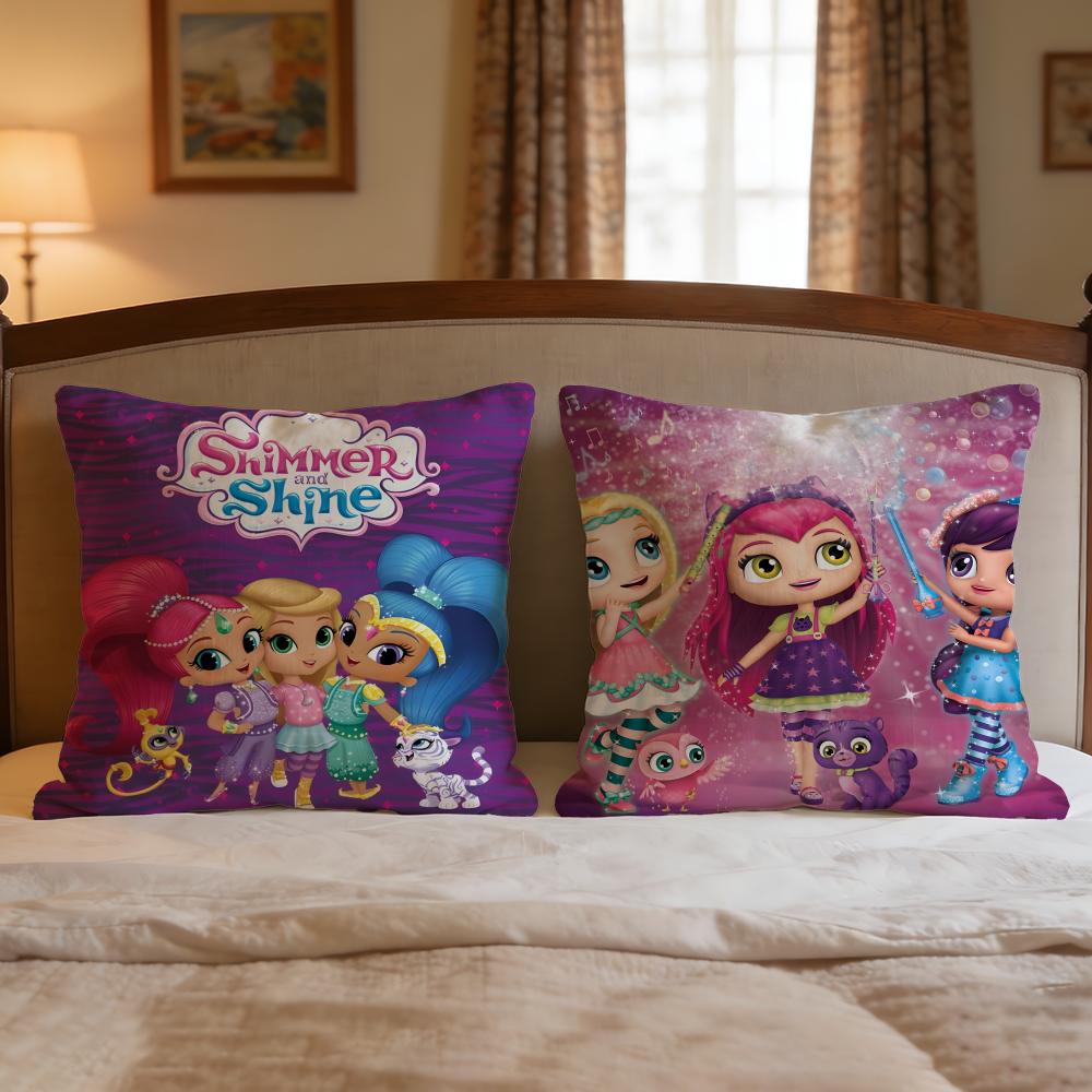Cartoon Little Charmers Cushion Cover 1Pcs Decorative Covers Soft Cushion Case For Sofa Couch Decor 40X40 45X45 Pillowcases