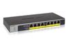 Оригинальный неуправляемый гигабитный металлический тихий коммутатор NETGEAR GS108LP-100AJS, 8 портов, PoE+ с ограниченной пожизненной гарантией на оборудование (60,5 Вт), Корпус, Без вентилятора,