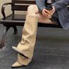 Women Chunky High Boots Pointed Toe Shoes Sexy Lady Dress Gladiator Autumn New 2024 Trend Retro Fad Woman Boots Goth Botas Mujer