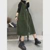 Платье-жилет из вельвета в стиле ретро осень/зима 2024 года — свободная, омолаживающая, универсальная юбка для женщин