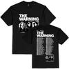 Футболка The Warning World Tour 2026 с коротким рукавом 100% Хлопок Свободная Мужская Футболка Унисекс Уличная Одежда Повседневная С круглым вырезом Мужские Футболки Футболка с изображением группы Летние Топы