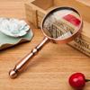 Retro 20x Handheld Metal Magnifier Portable High Magnification Loupe  Reading Book