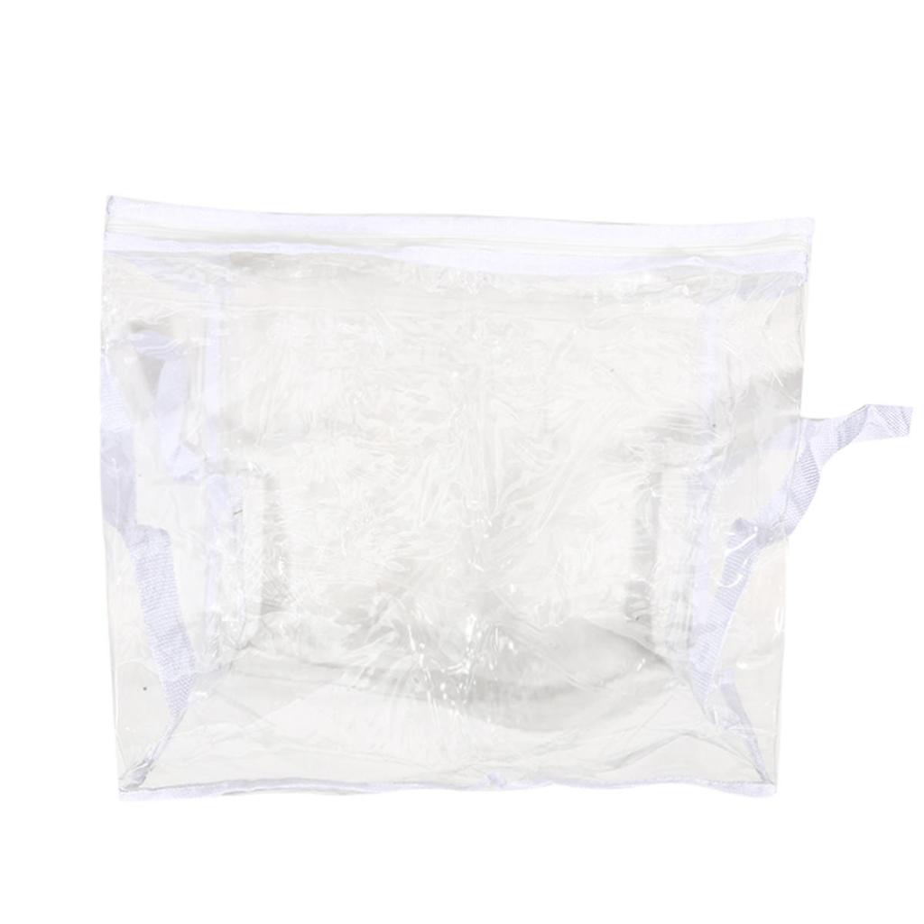 Multifunctional Toy Doll Storage Bag Household Large Capacity Portable Waterproof Book Sorting Organizer PVC Foldable Transparent Basket