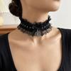 Love Heart Lace Necklace Y2K Cosplay Necklace Costume Accessory Lolita Choker  Party Wear