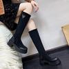 Niche Suede Short Boots for Women's Autumn and Winter New British Martin Boots, Thin Small Thick-soled Women's Boots