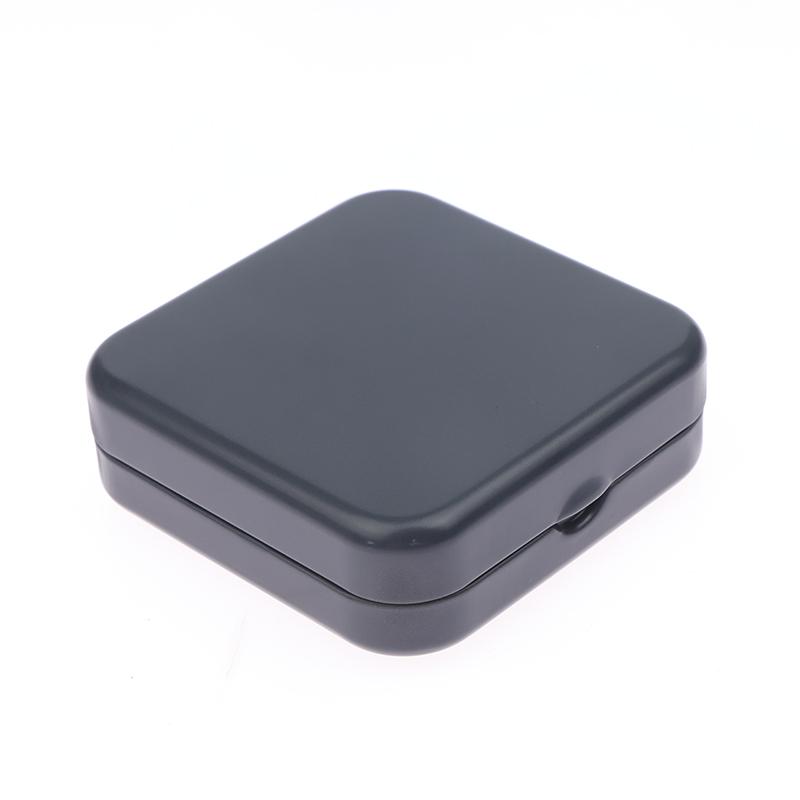 Мини-контейнер из металлической жести, квадратный откидной ящик для хранения с петлями, небольшой футляр для ювелирных изделий, монет, конфет, презервативов, органайзер, портативная коробка