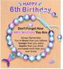 Mermaid Birthday Bracelets- 3rd 4th 5th 6th 7th Birthday Gifts for Daughter Granddaughter Niece