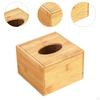 Bamboo Прямоугольный диспенсер для салфеток для офисной столешницы