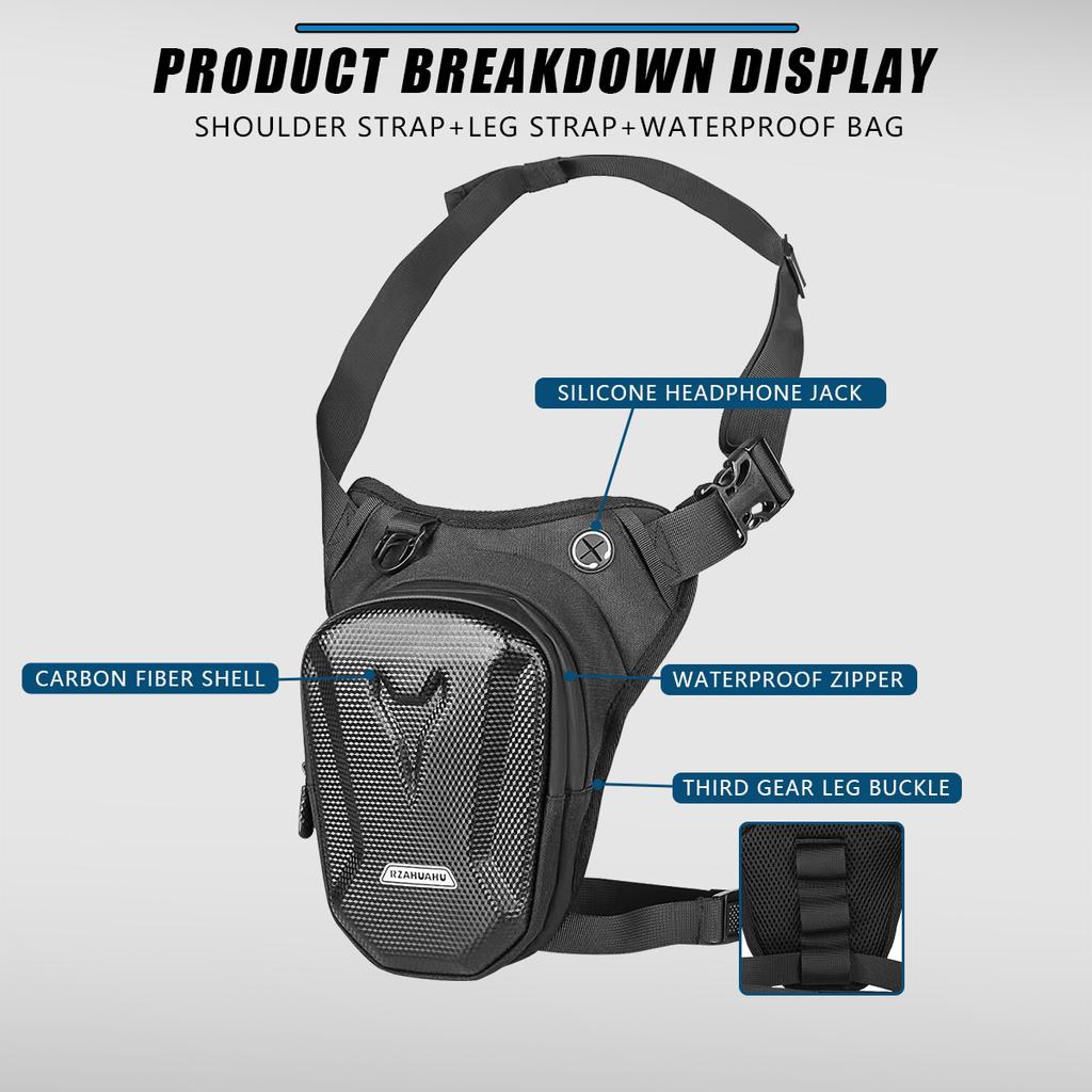 1 шт., мотоциклетная сумка на ногу, твердая оболочка из ЭВА, уличная повседневная поясная сумка, поясная сумка, водонепроницаемая тактическая дорожная сумка для мужчин и женщин