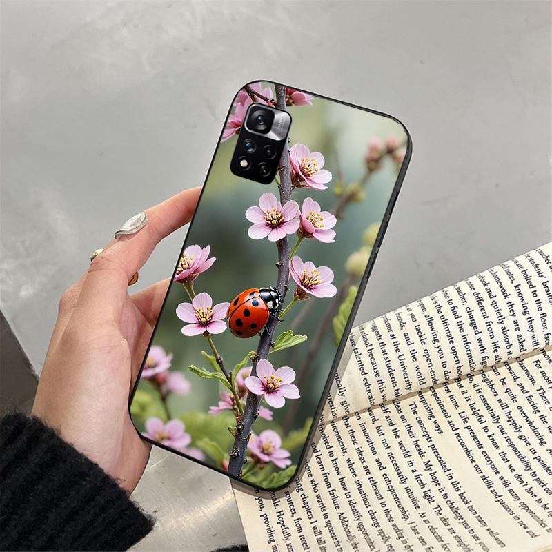 Чехол для телефона с божьей коровкой для Xiaomi Poco C71 15T 14T Pro Redmi note 15 14 14 13 Pro Redmi A5 15C 13C