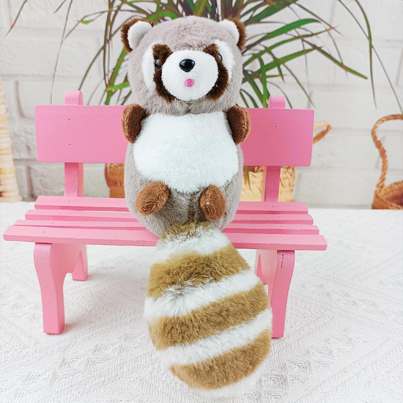 Милый енот плюшевая подвеска игрушка кукла брелок рюкзак брелки аксессуары подарок