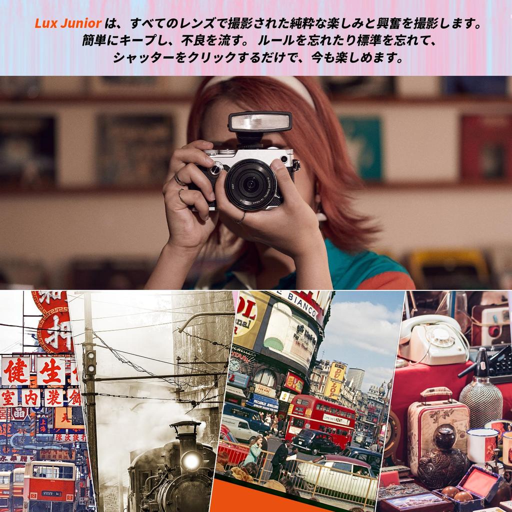 GODOX Lux Junior Retro Camera Вспышка Strobe Speedlight GN12 CCT Автоматический ручной режим Мощность вспышки Фокусное расстояние 28 мм Совместимость с пленочными камерами Sony Junior