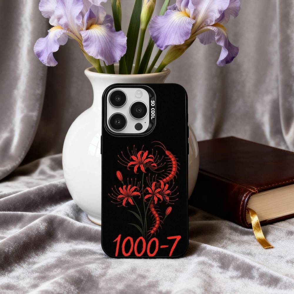 Чехол для телефона G-Ghoul R-Red Spider Lily Tokyo Для iPhone17,16,15,14,13,12,11 Plus,Pro Max Конфетный Посеребренный Внутренний Чехол