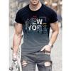 Мужская футболка с коротким рукавом и принтом алфавита New York, мужская свободная одежда, уличная одежда, мужские футболки