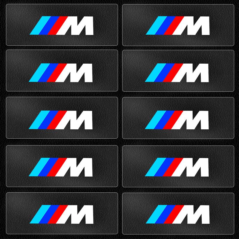 5/10pcs Car Interior Stickers Creative Decoration Decal Emblem Badge For BMW M F30 F10 E90 F20 E46 E60 E70 E39 E36 E87 E92 X2 X3 FY0