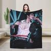 Плед Ateez 'Mingi' Сверхмягкий Плюшевый Плед для Дивана Кресла Кровати Путешествий в Самолете Фланелевое Покрывало Покрытие для Кровати