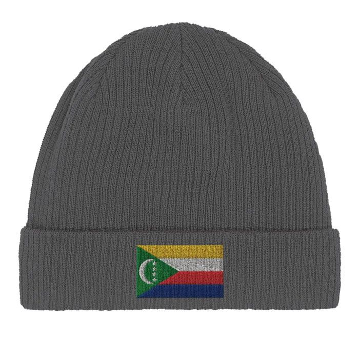 Bonnet Drapeau Comores En Gris