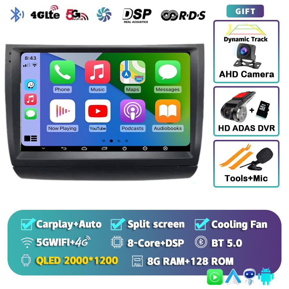 Android 14 Carplay Auto для Toyota Prius 20 2002 2003 2004 2005 2006 2007 2008 2009 Автомобильный радиоприемник, мультимедийный плеер, видео, стерео, DSP