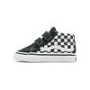 Toddler Checkerboard Sk8-Mid Reissue Velcro Comfortable Casual Durable Lightweight Mid-Top Walking Shoes Baby Shoes Green White VN0A5DXD8CA