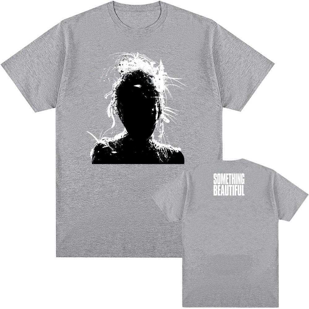 Майка с альбомом Майли Сайрус Something Beautiful Хлопковая летняя футболка с коротким рукавом для мужчин, унисекс, уличная одежда, графические футболки с певицей