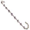 Natural Pink Amethyst Gemstone 925 Solid Sterling Silver Gift Bracelet 7-8" b7V18