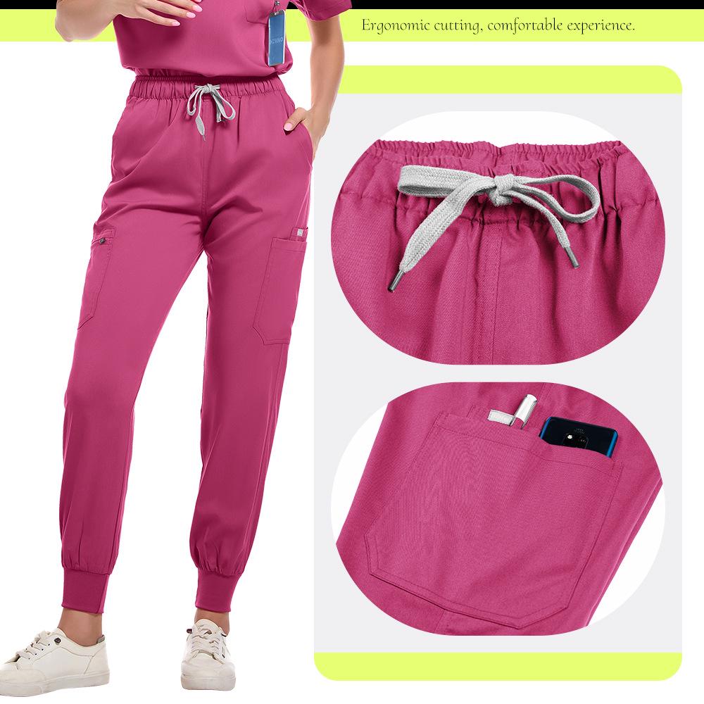 Восьмицветный медсестринский костюм-скраб - Дышащая, влагоотводящая женская униформа для ветеринарных клиник